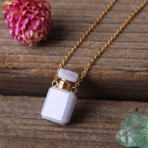 tiny perfume bottle necklace